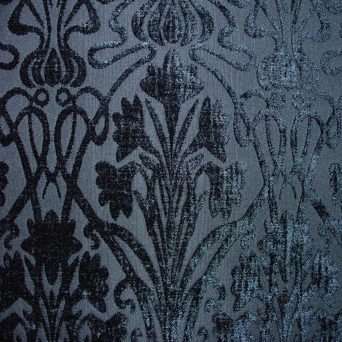 58cm iLiv Tiverton Indigo Blue Chenille Fabric Upholstery Cushion Curtain