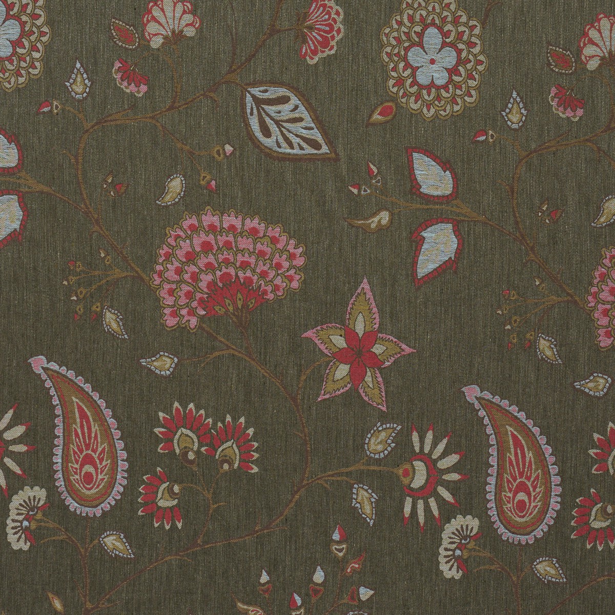 Fiammetta Jacquard Verde Fabric