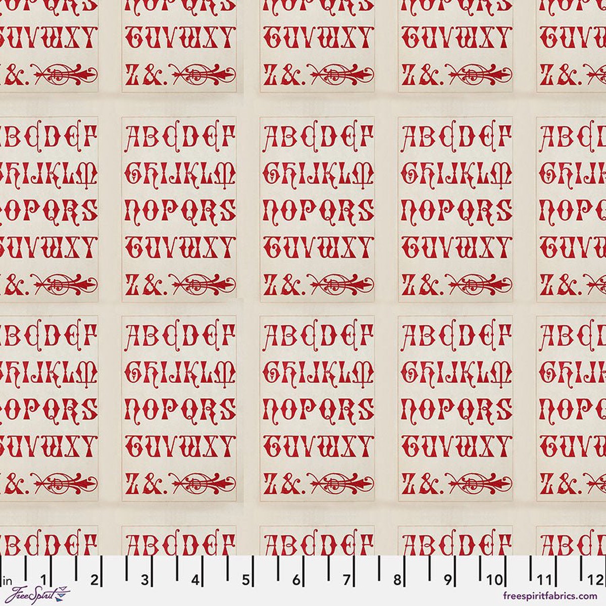 Red Typography Tim Holtz Eclectic Elements - Palette - (14 yard)