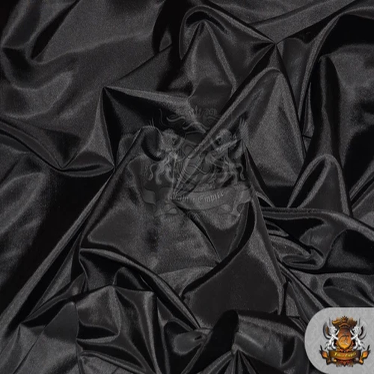 Taffeta Solid Fabric BLACK / 58" Wide / Sold by the yard