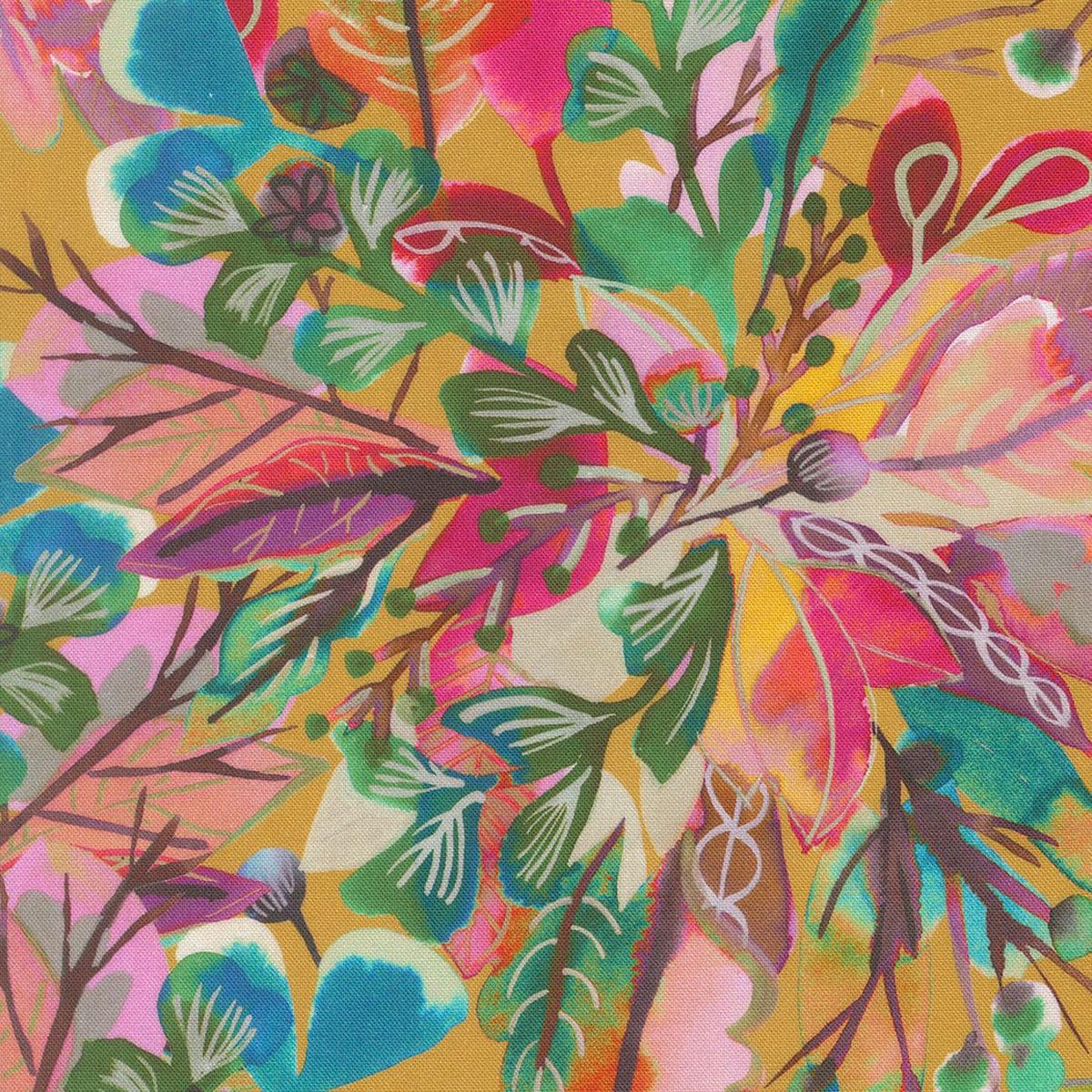 Moda Northern Brights - Foliage Watercolour Golden 21852 12