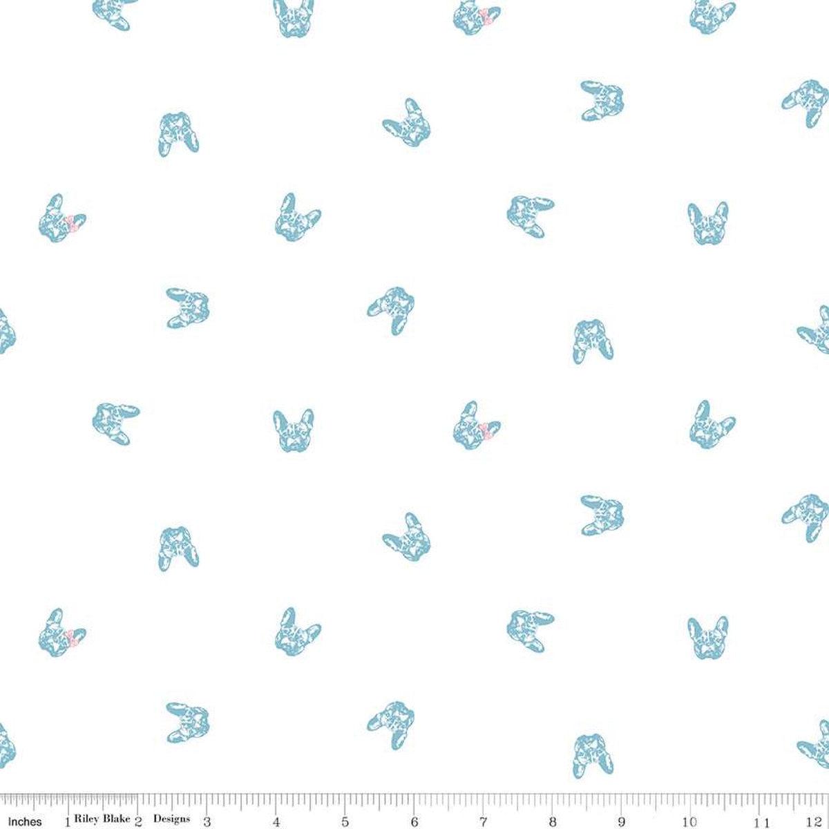 Hush Hush 5 Frenchie Friends Cotton 43"/44" Fabric Per Yard