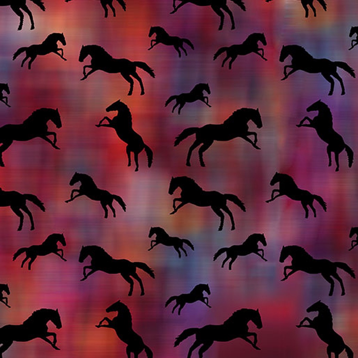 Painted Horses Tossed Horses Red