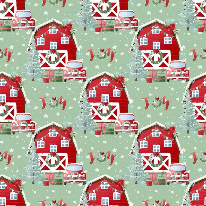 A Country Christmas Main Fabric - Green