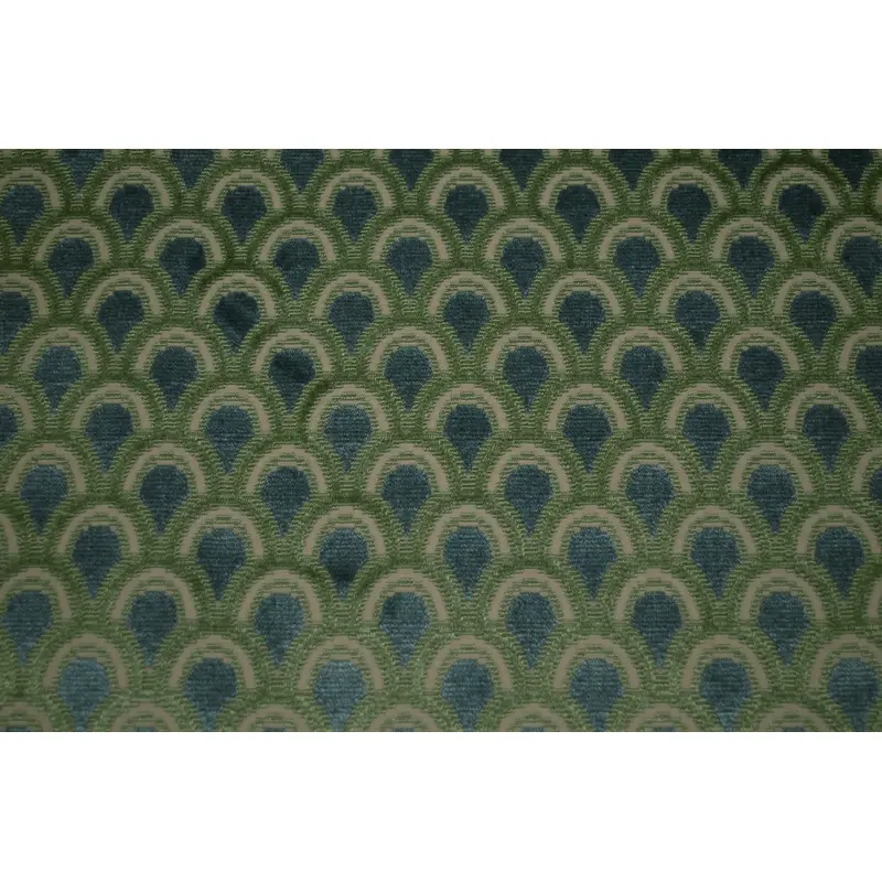 Cetara Jade Cut Velvet Fabric