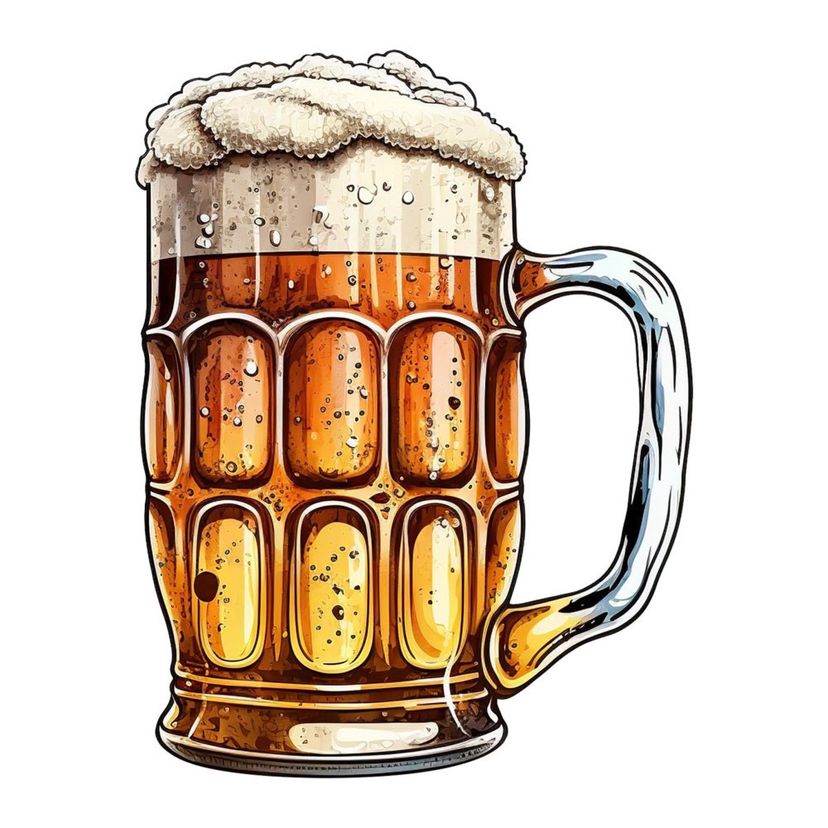 Glass of Beer 4 Fabric Panel