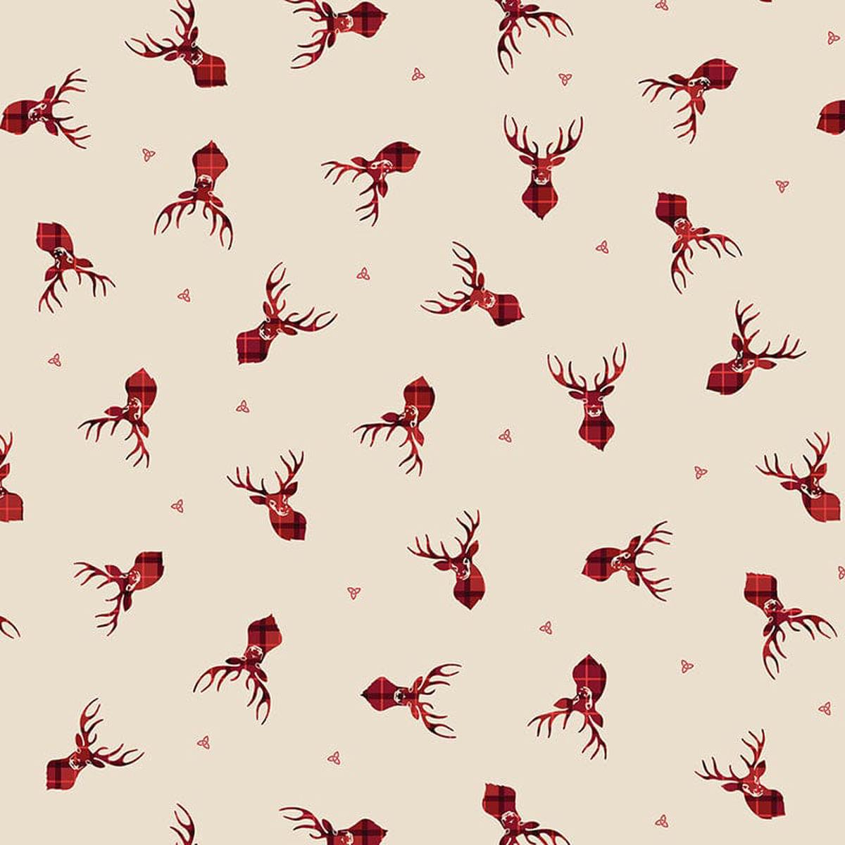 Lewis and Irene Small Things Celtic - Inspired Stag Cream SM75-1