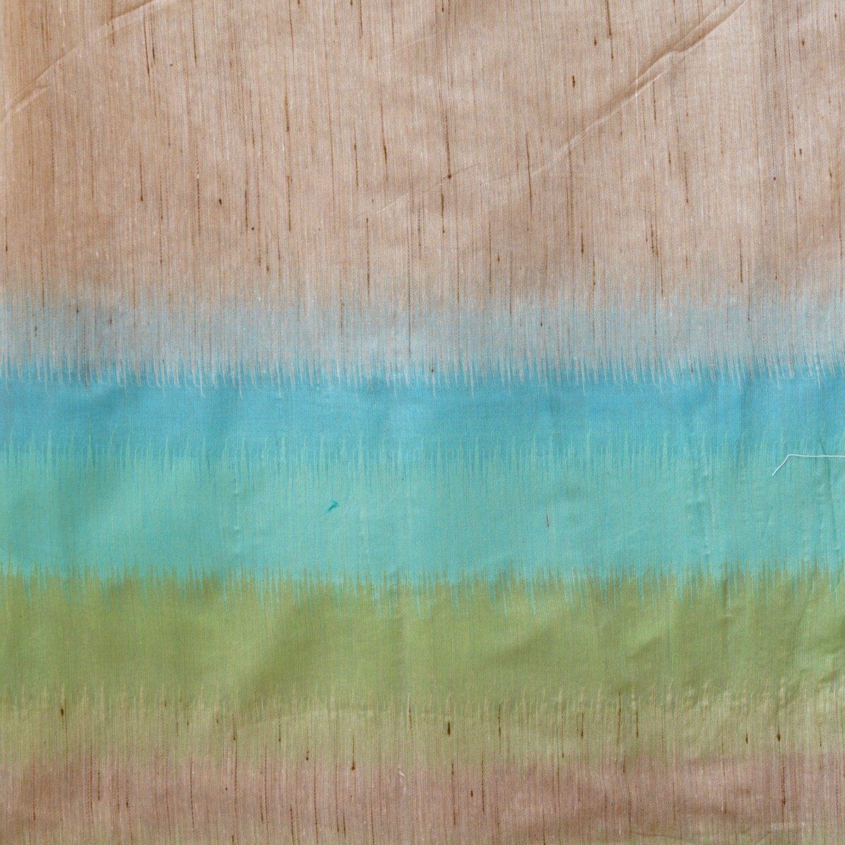 Baswada Jacquard Green With Beige Dual Shade Fabric