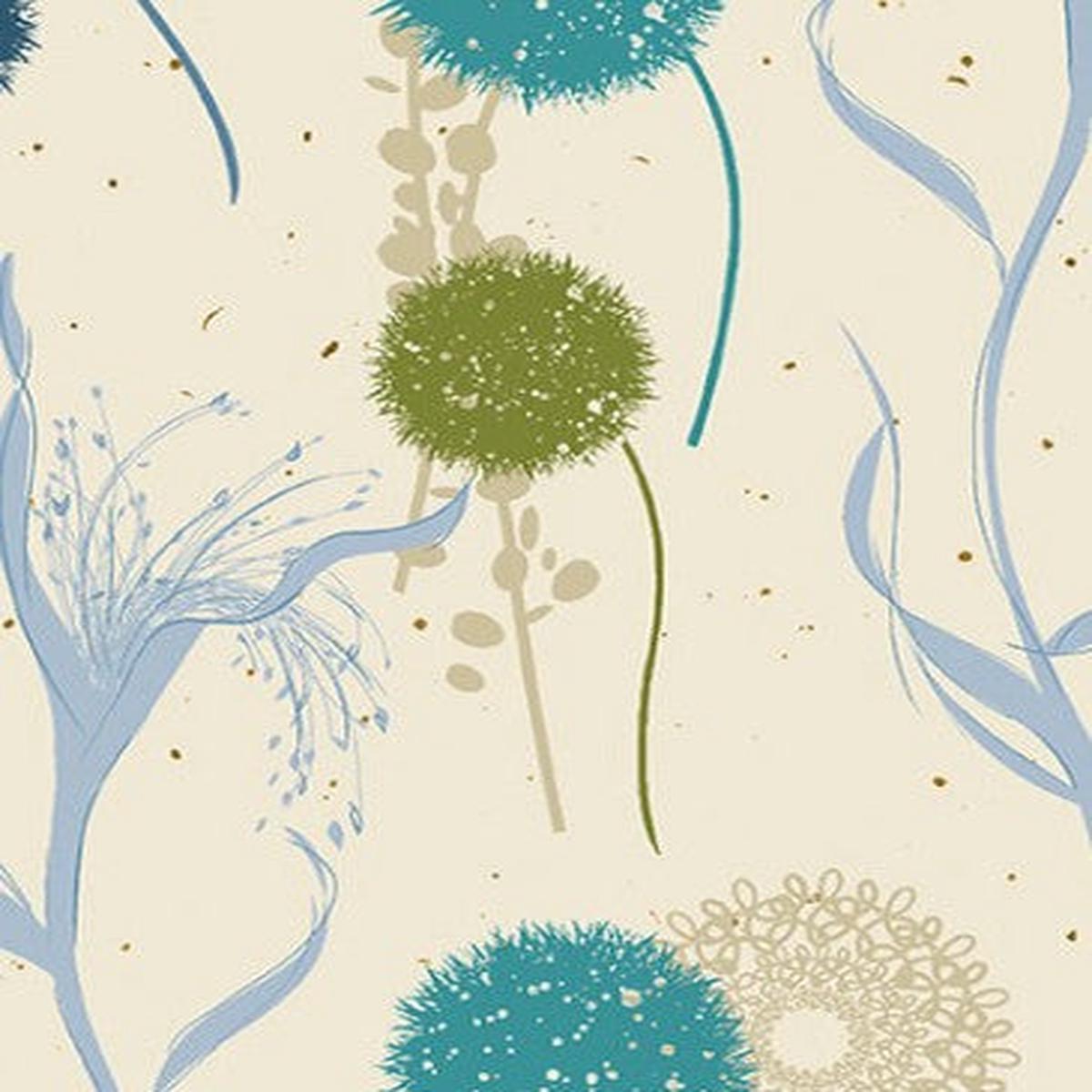 Benartex - Wishing field - Blue/Multi - Wishflower
