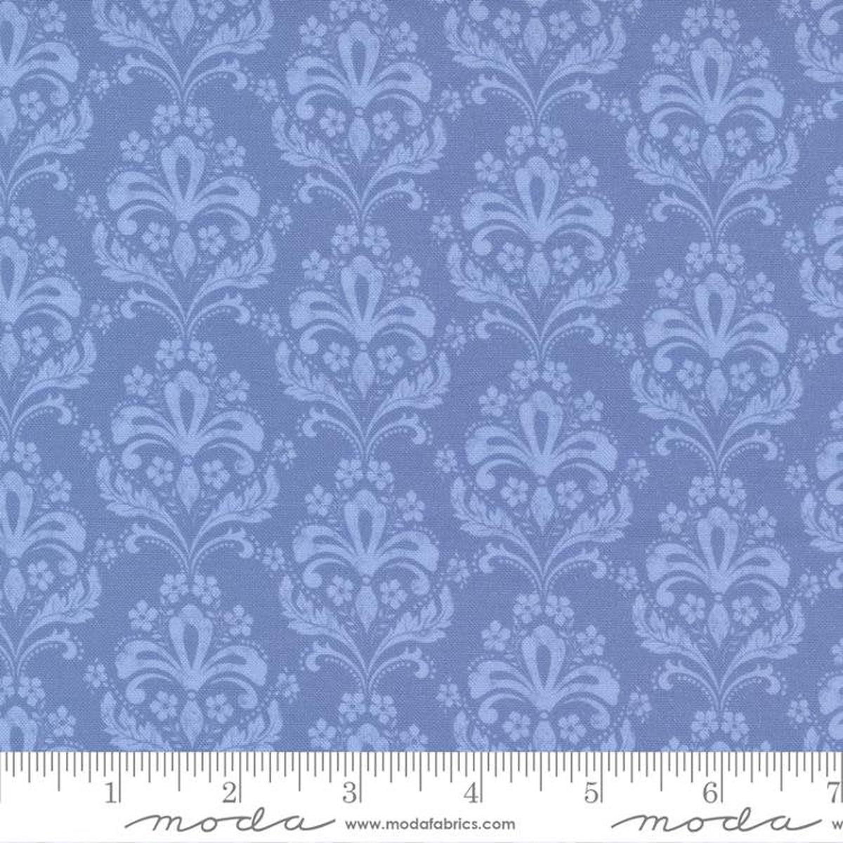 Garden Society by Crystal Manning for Moda Fabrics: Jardin Damask - Cornflower