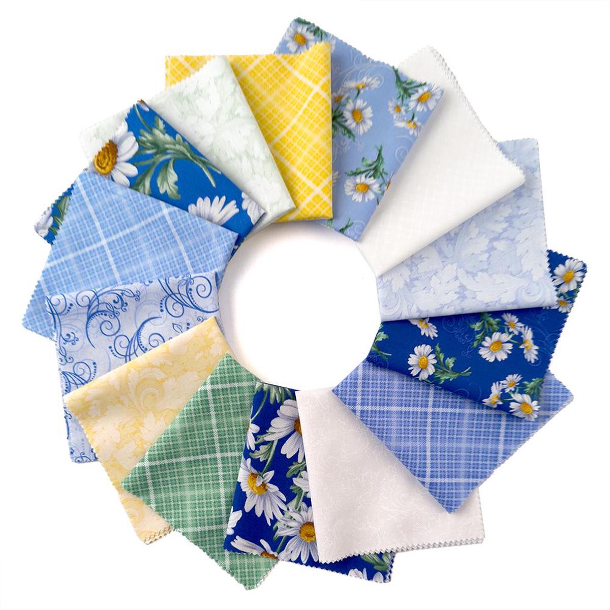 All About Daisies by Jackie Robinson - 10" Squares - 42-Pieces