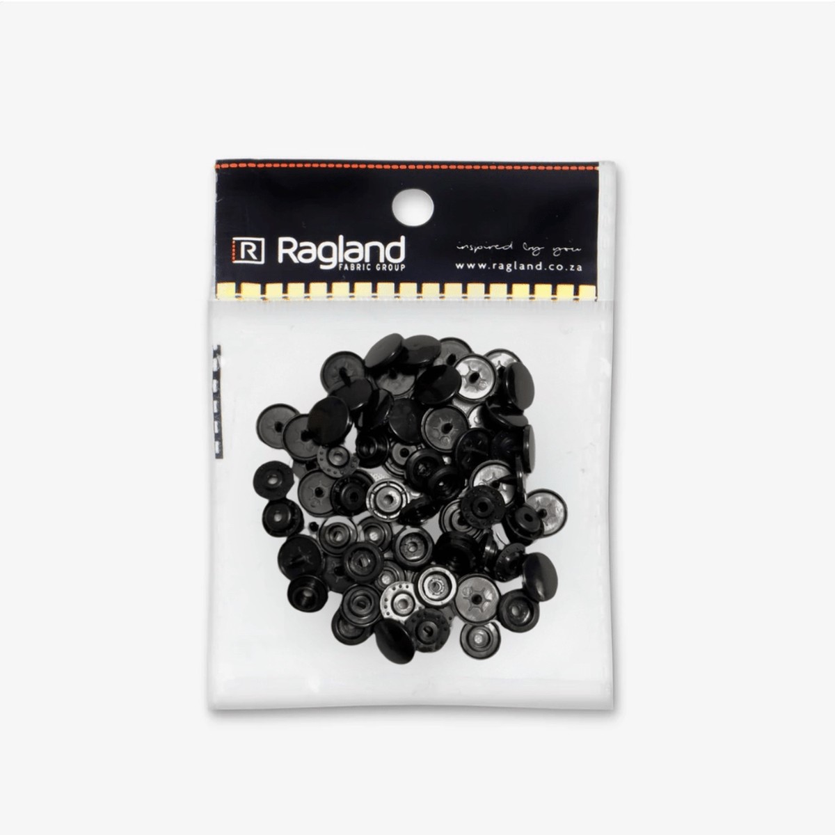 Plastic Snap Fastener - Black (20's)