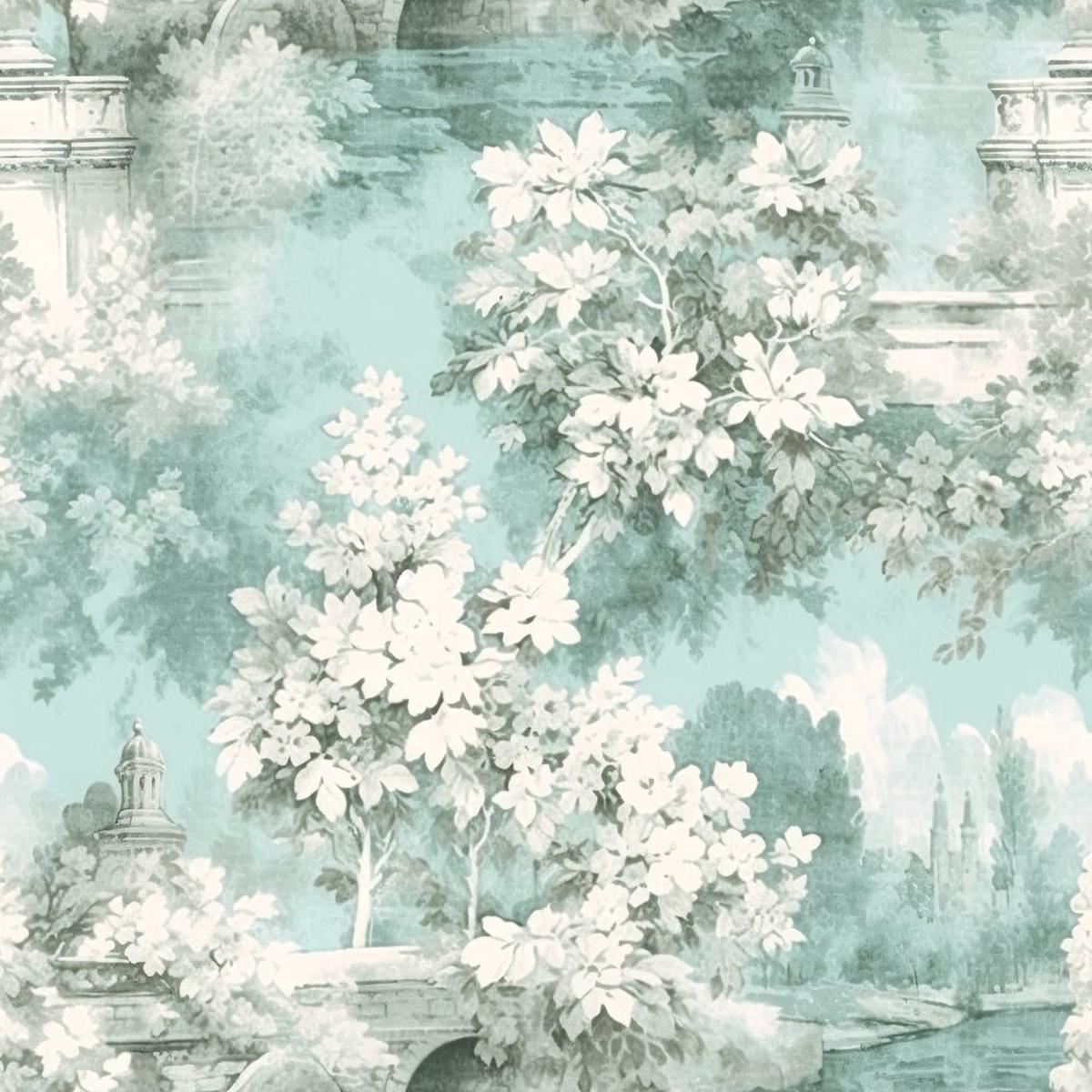French Country Toile Pattern 18 Fabric