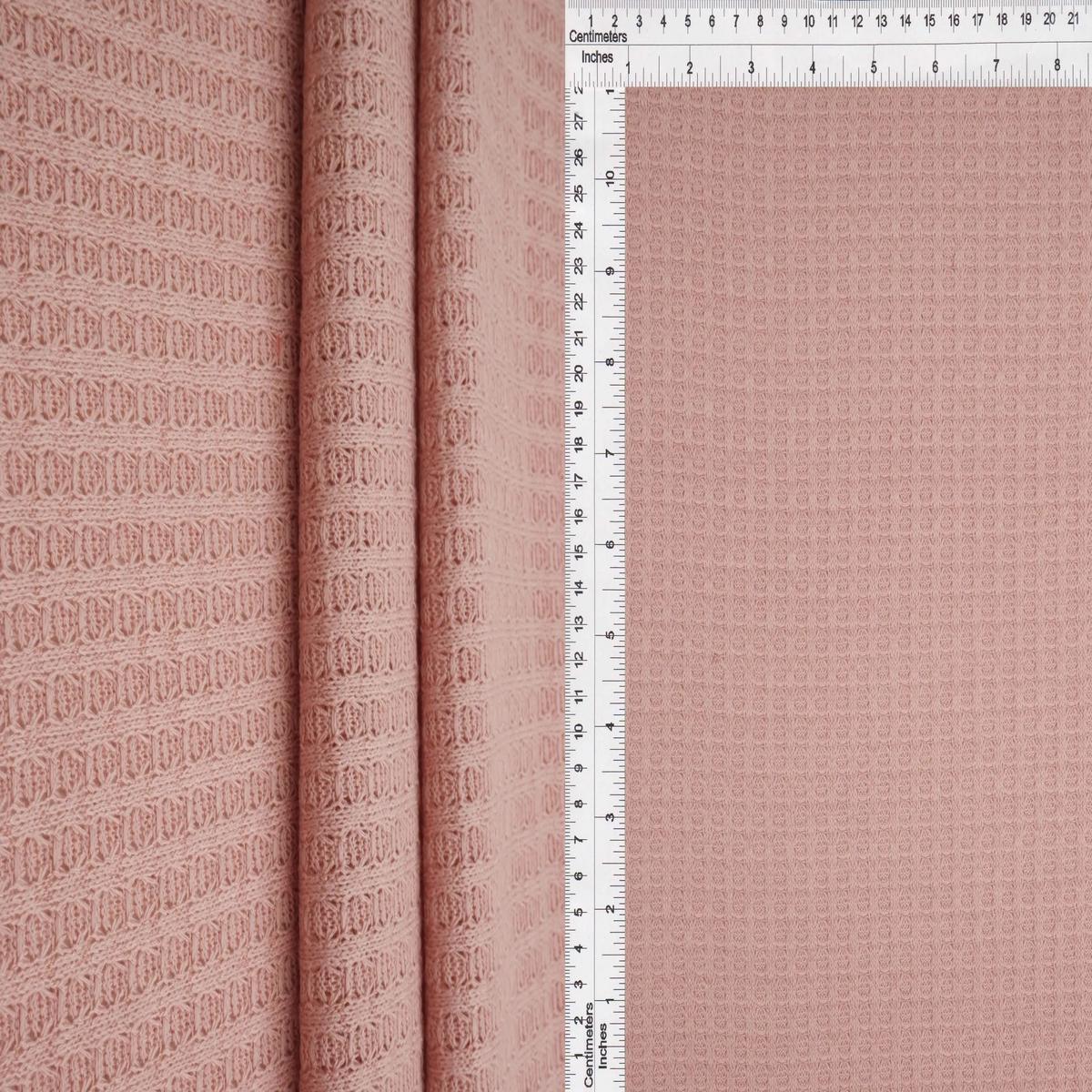 Solid Stretch Knit Fabric - KNT3634 - ROSE DUSTY