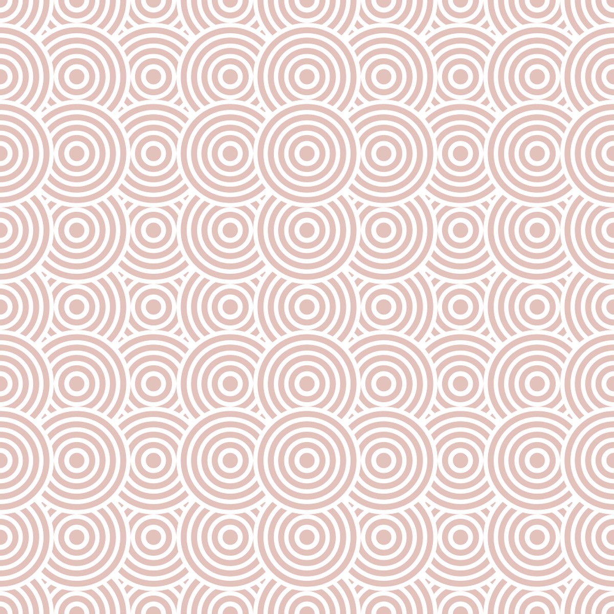Get Back Circles Fabric - Rose Gold