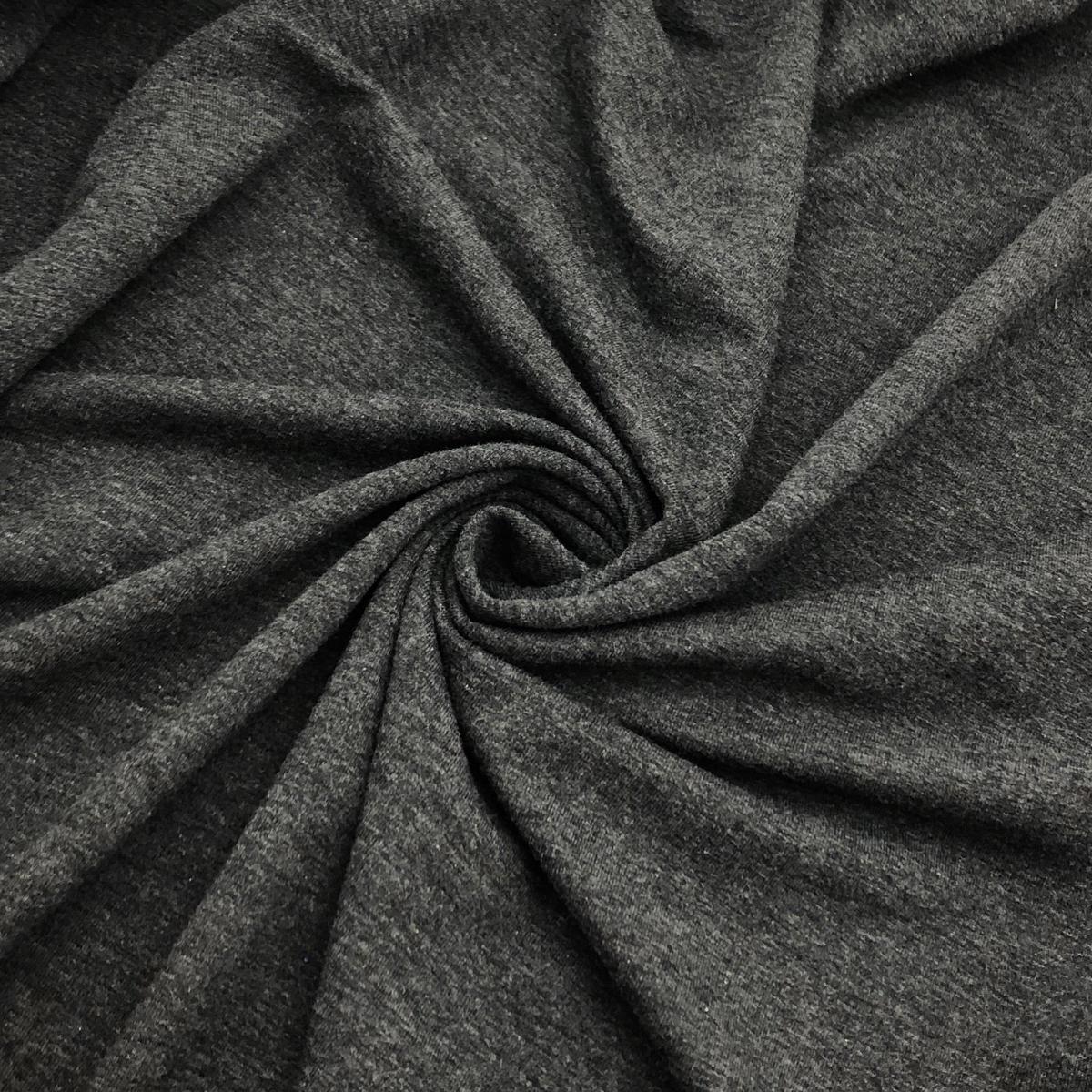 Dark Thundercloud - Bamboo Rayon Terry Knit - Dark Grey - 1/2 Meter
