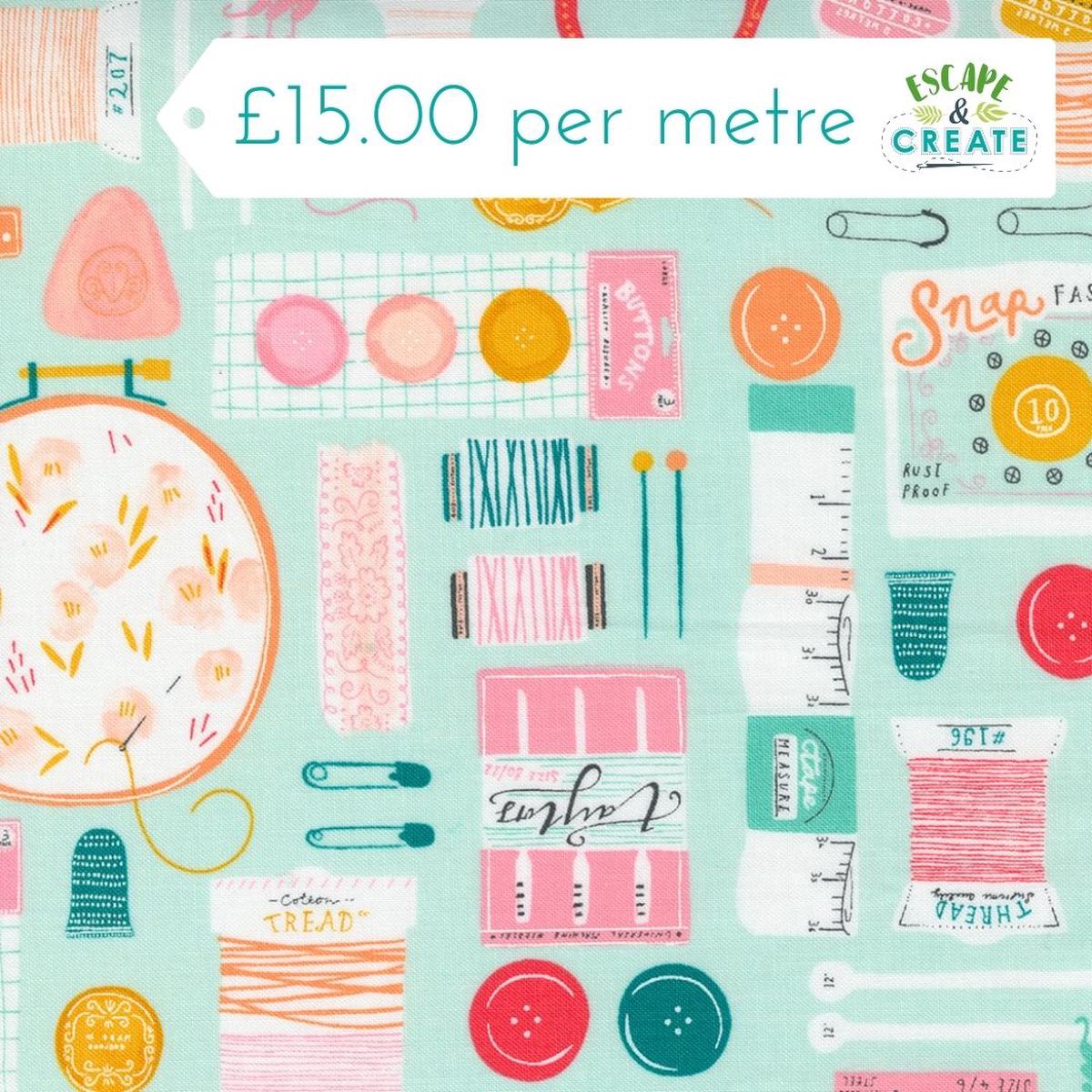 Moda Sew Wonderful Soft Aqua