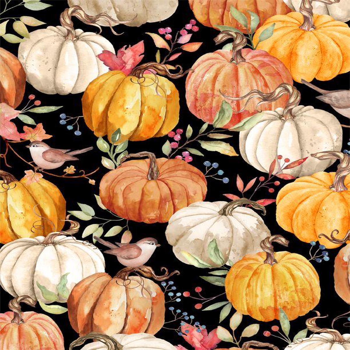 Autumn Day Black Multi