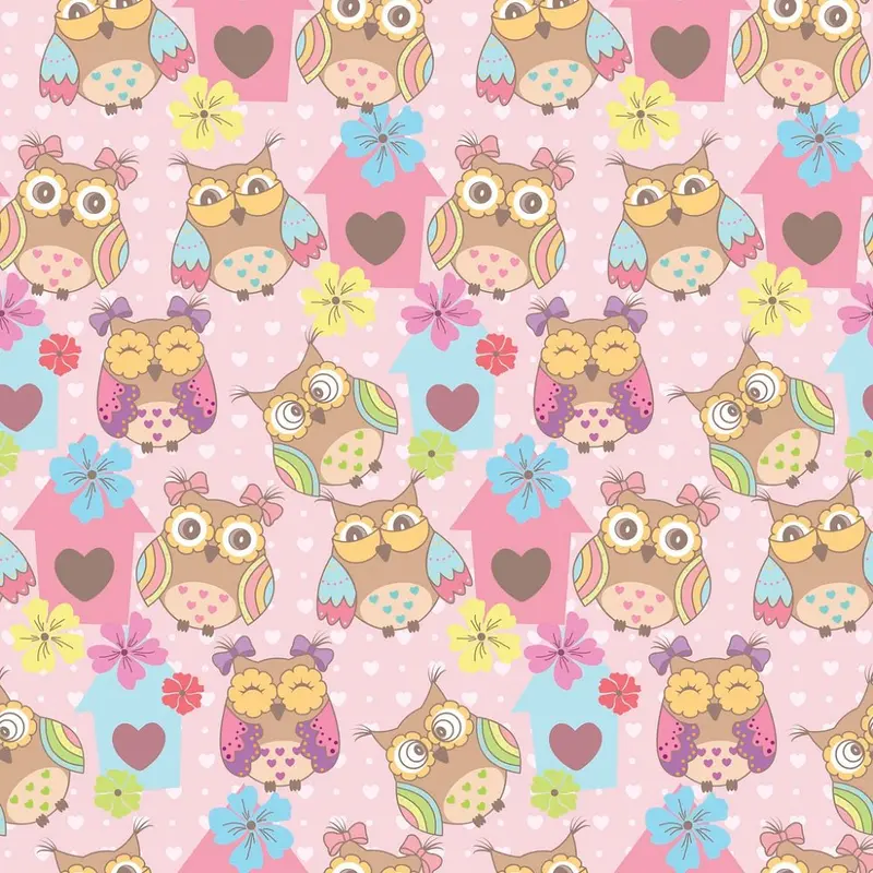 Cute Owls Fabric
