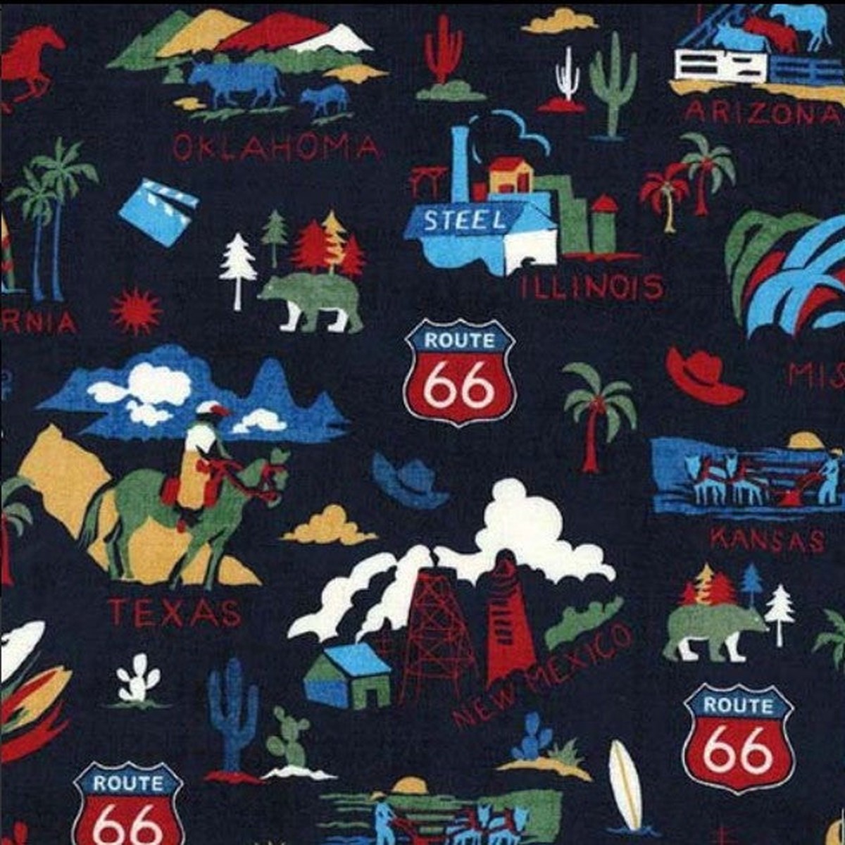 Michael Miller - The Mother Road - DCX12519-NAVY-D