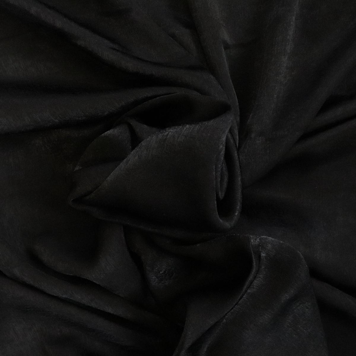 Sandwashed Satin - Black