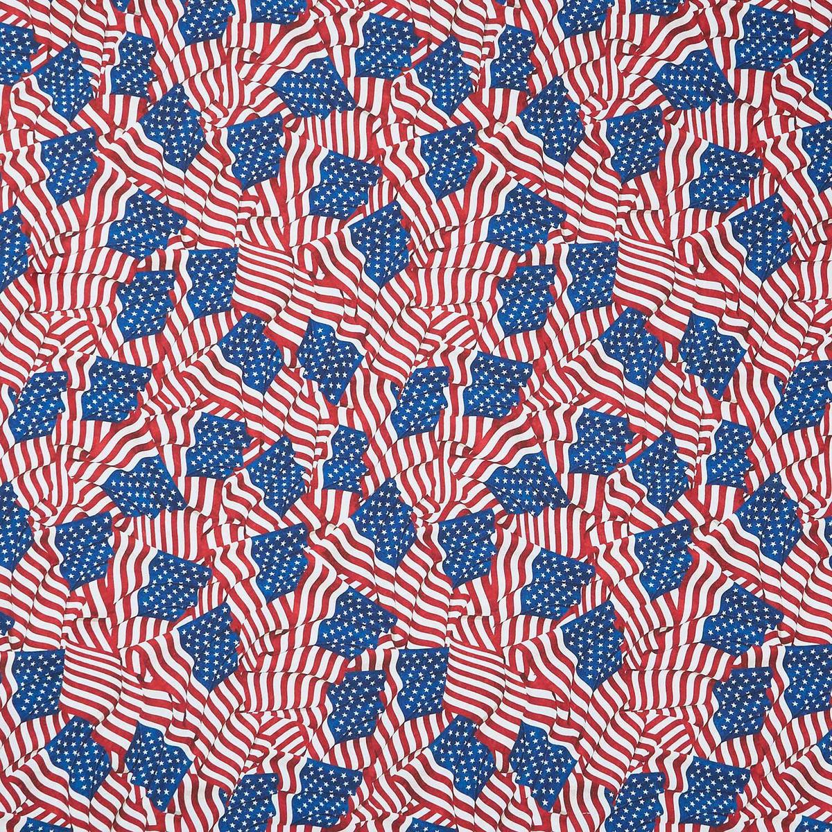 Stonehenge - Flag Navy Multi 108" Wide Backing