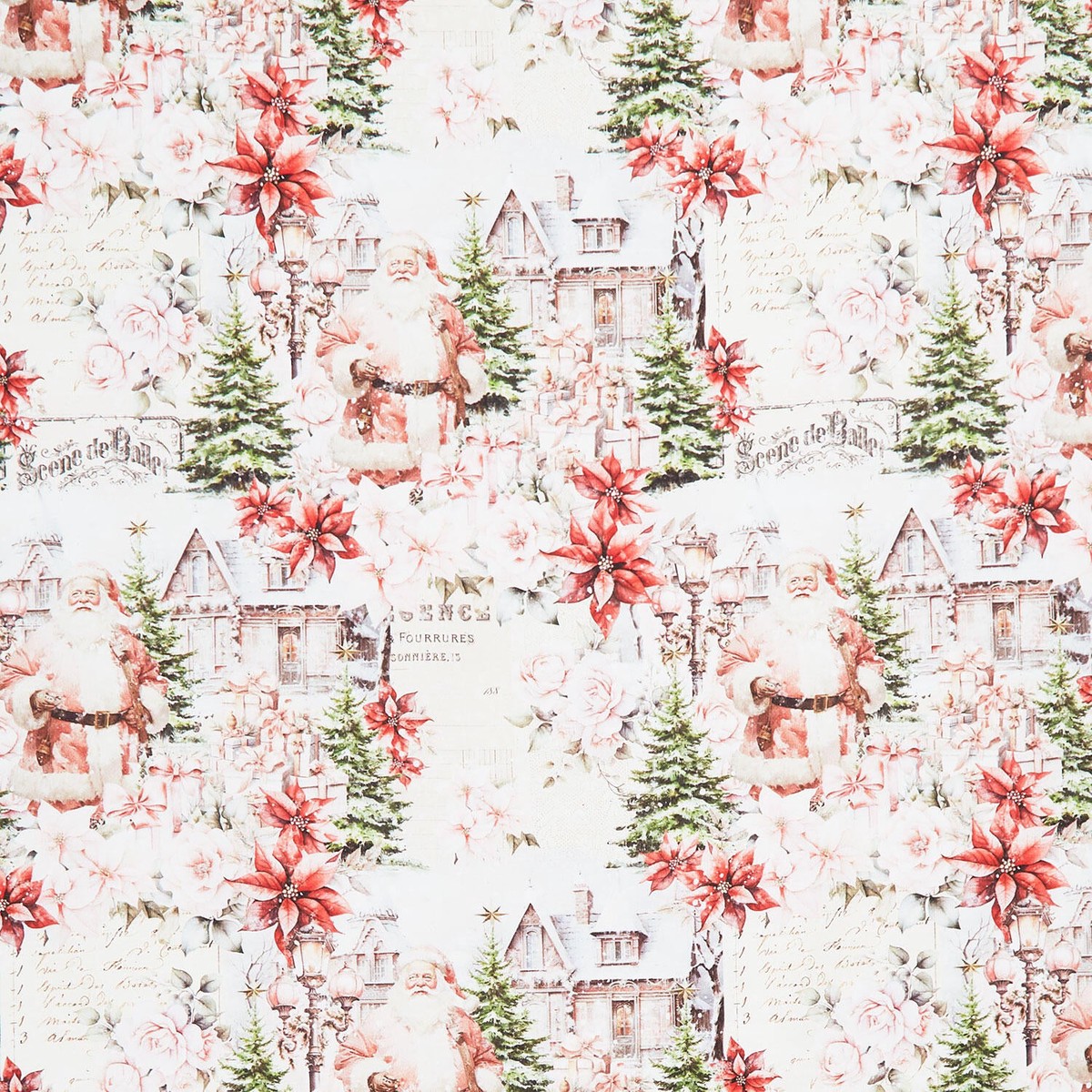 Christmas Magic - Christmas Scenic Ivory Yardage