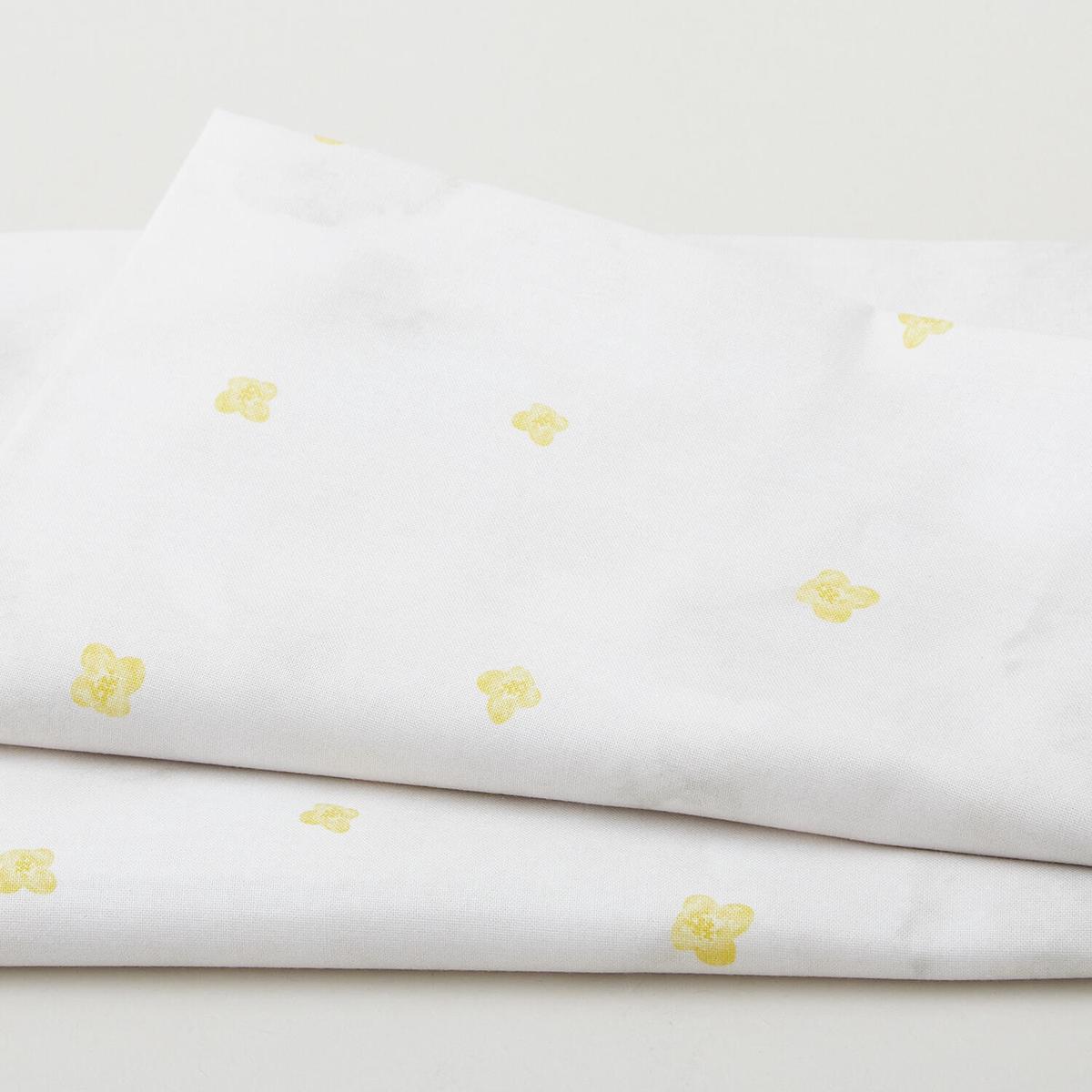 Soft Spoken - Four Petal Flower Sunshine 2 Yard Cut