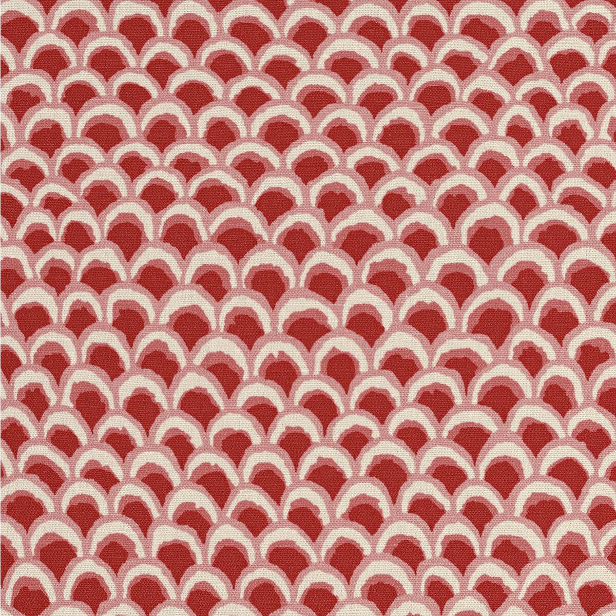 8020126.19.0 PAVE II PRINT RED - BRUNSCHWIG & FILS Fabric - YARD