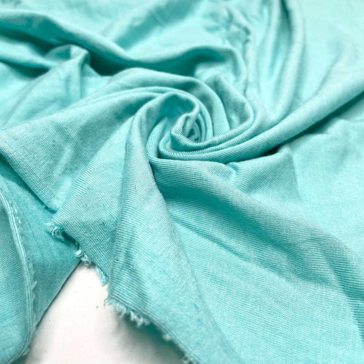 Ice Sheet - Jersey Bamboo Blend Knit - Aqua - 0.9M Bundle