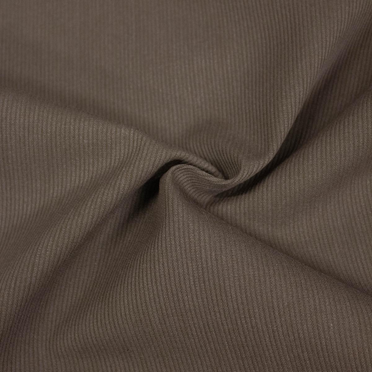 Jack Brown Rib Cotton Fabric Water Resistant