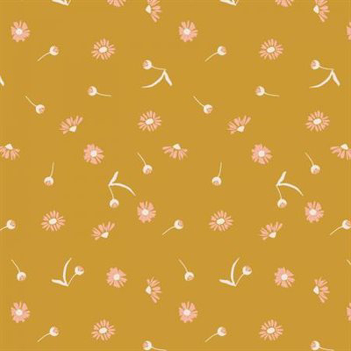 Cotton Steel - Canyon Springs - Chamomile in Mustard