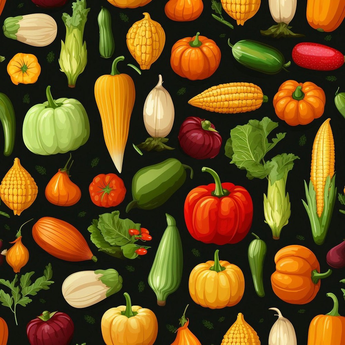 Fresh Veggies 10 Fabric
