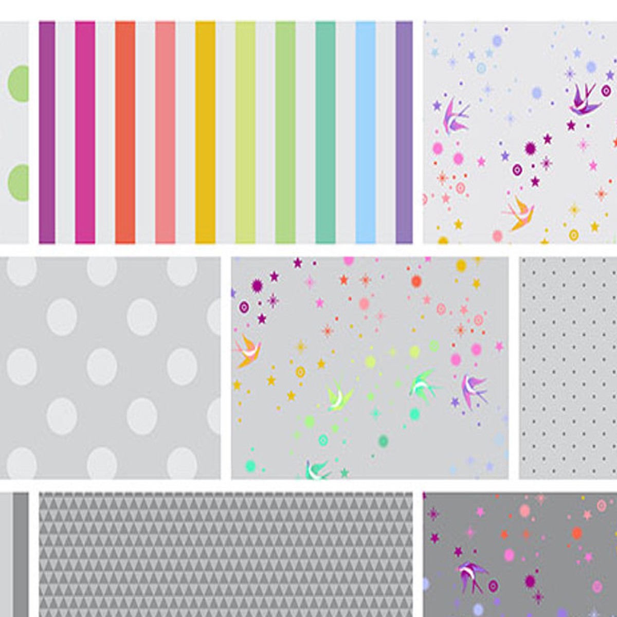 Tula Pink-True Colors - Fat Quarter Gray
