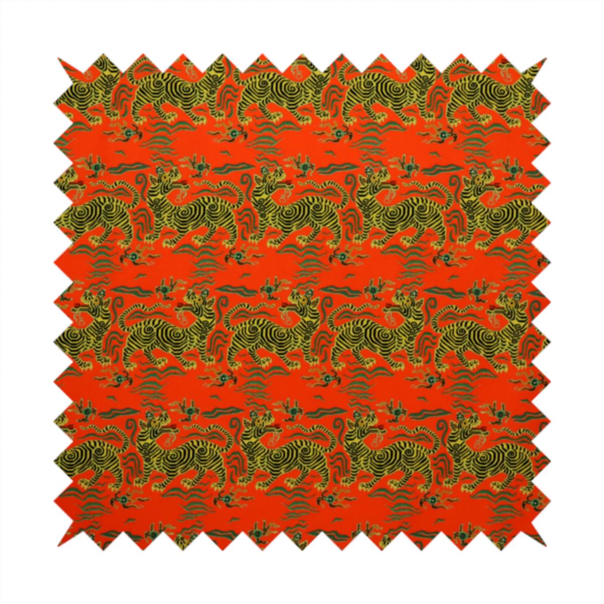Emperor's Crimson Beast Upholstery Fabric DP-75