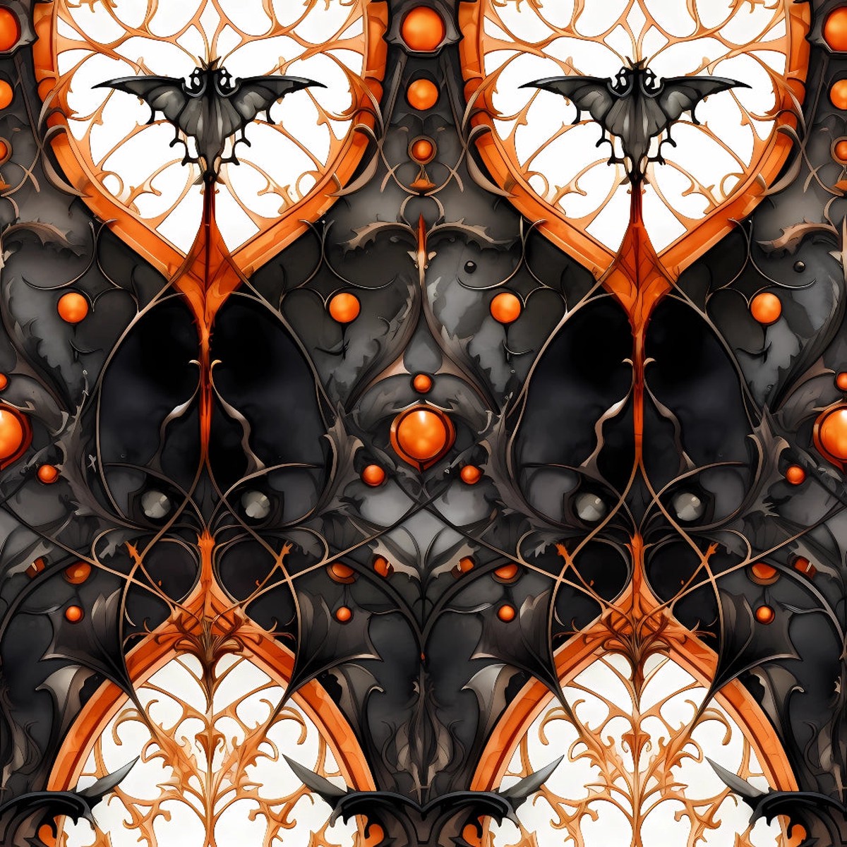 Gothic Halloween Pattern 11 Quilting Cotton Fabric