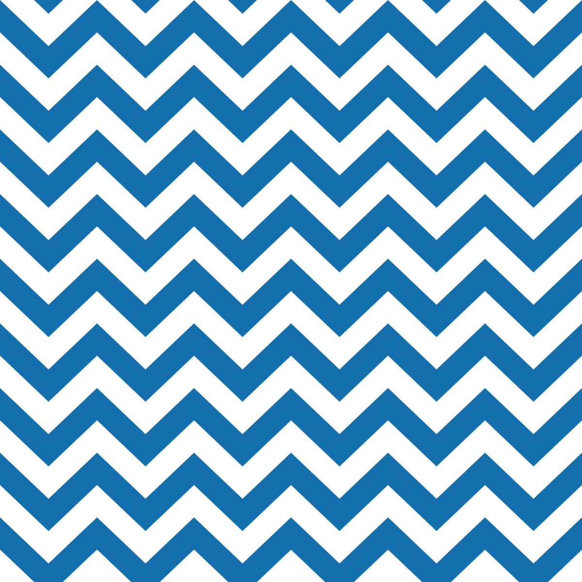 Chevron Zigzag Fabric - Blue