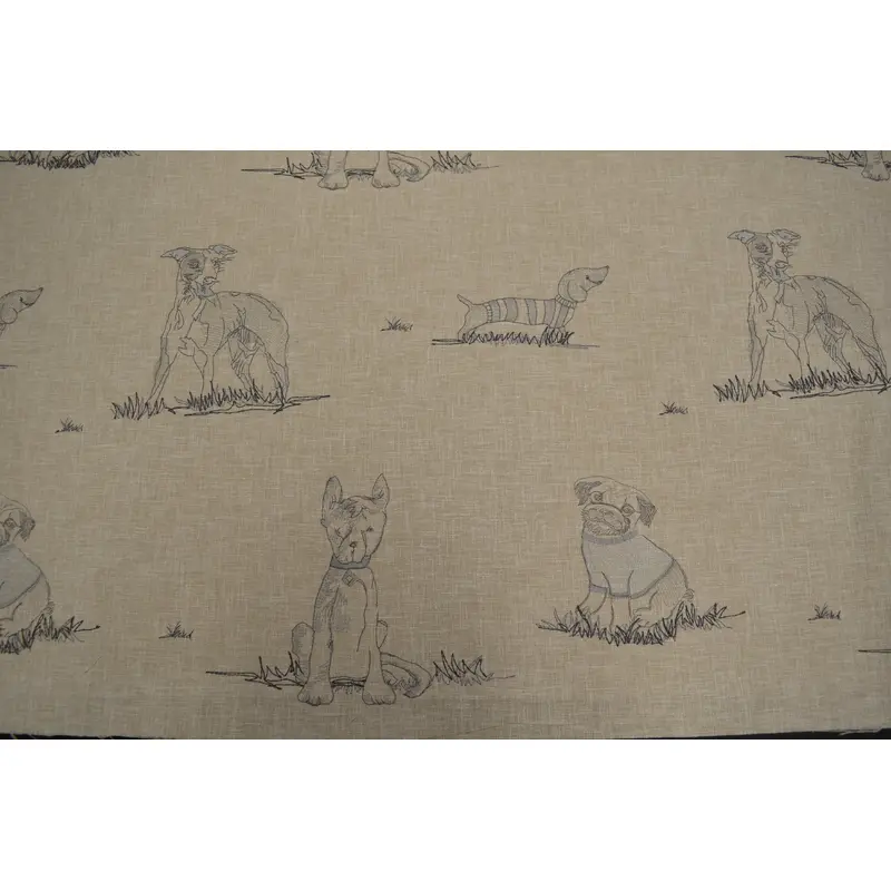 Dog Days EMB Linen P/K Lifestyles Fabric