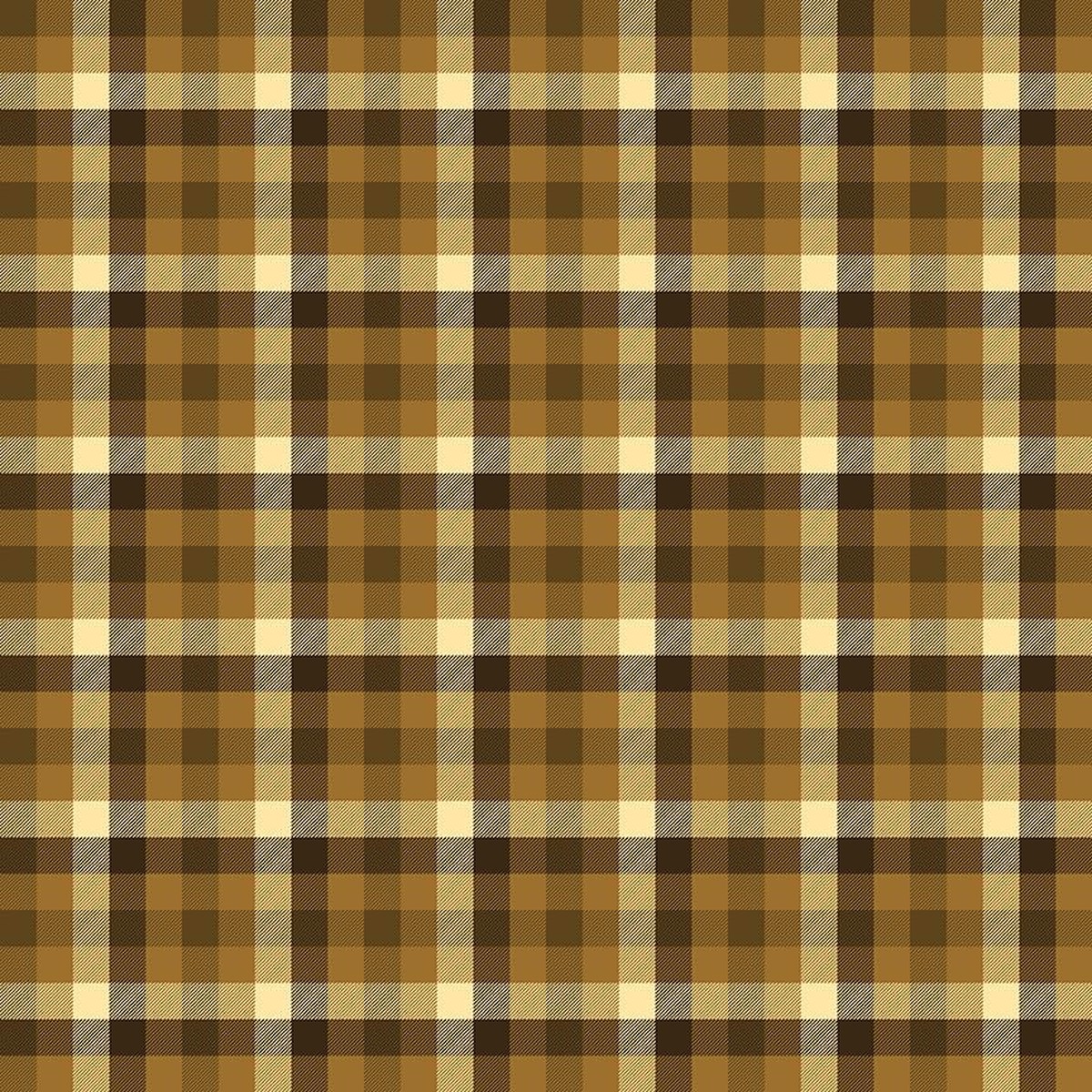 Fall's In Town - Checked Brown