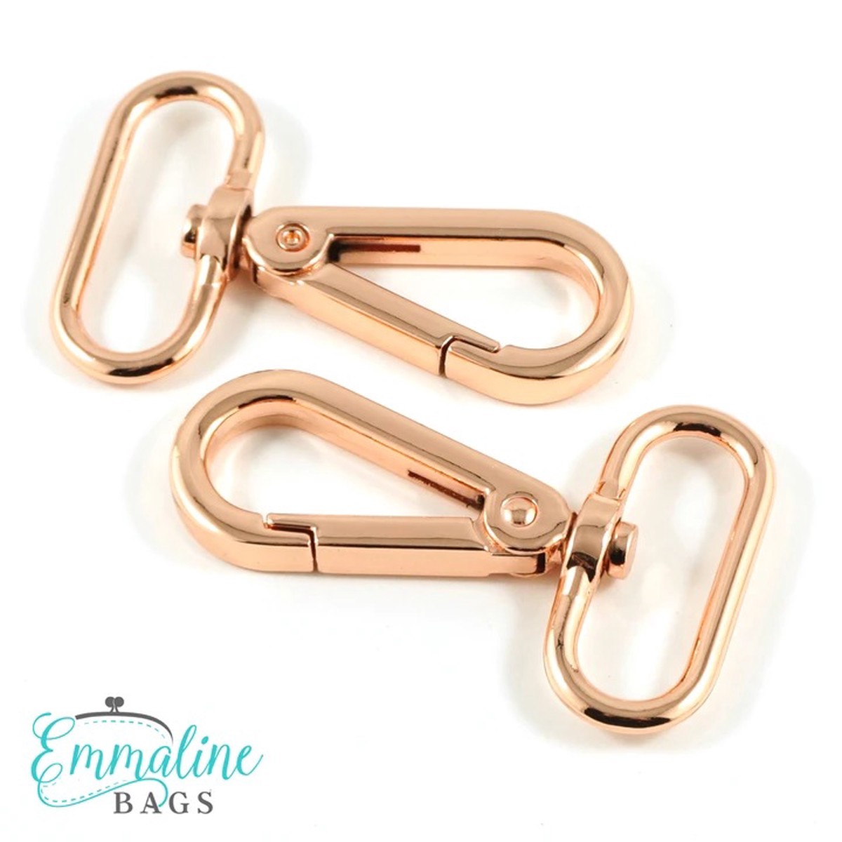 Emmaline Bags Swivel Snap Hook Flat Hook Profile 1-1/4 (32mm) in Copper