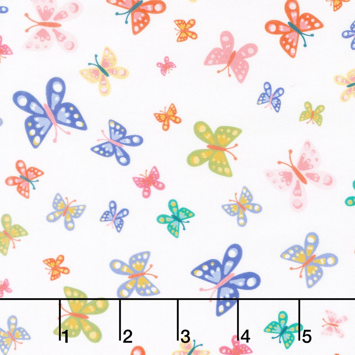 Rainbow Vale - Butterfly Dreams Cloud Yardage