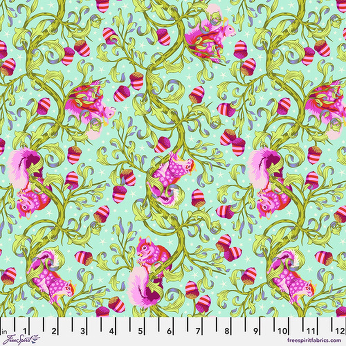 Tula Pink Tiny Beasts Oh Nuts! Glimmer