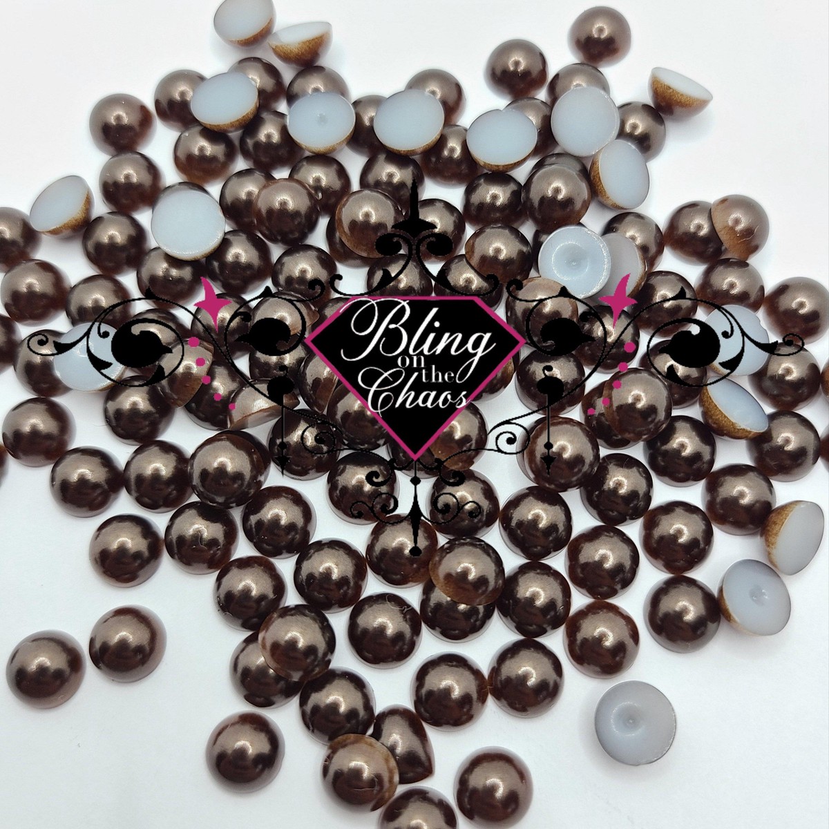 Chocolatini Flat-back Pearls