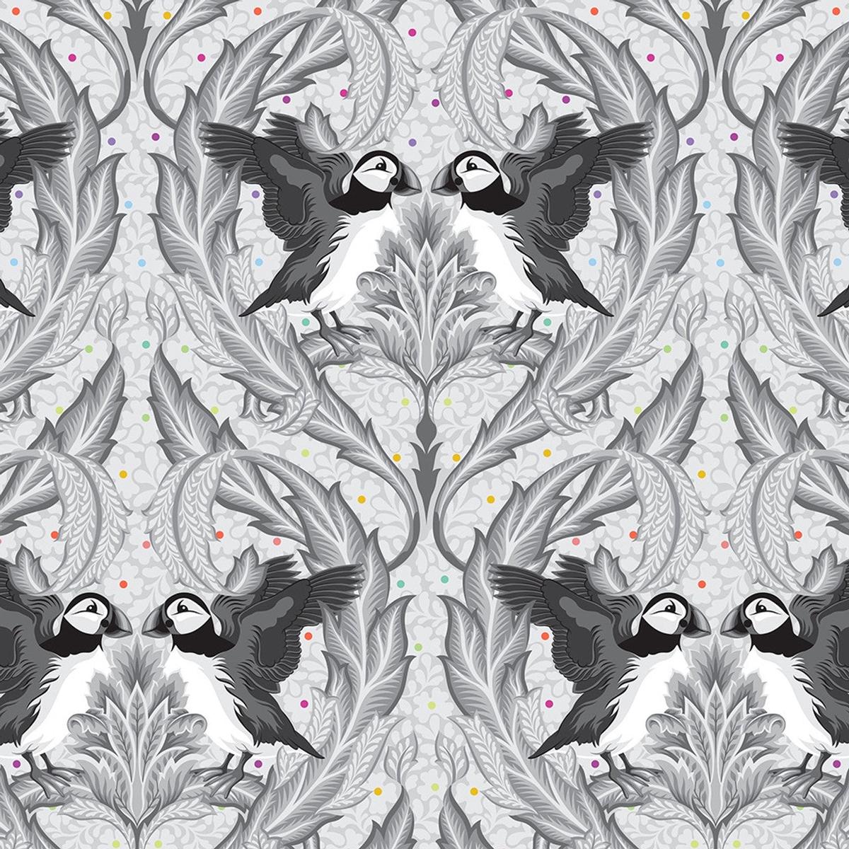 Huffin & Puffin - Whisper || Graywork by Tula Pink -- Free Spirit Fabrics
