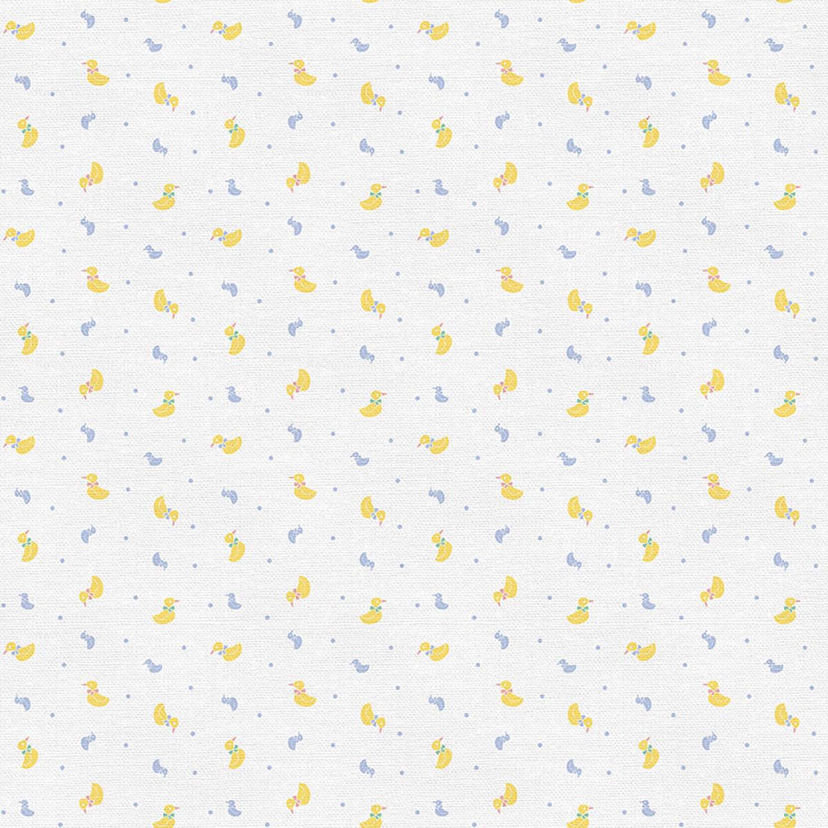 Duck Toss - Yellow/Blue - Quilting Cotton