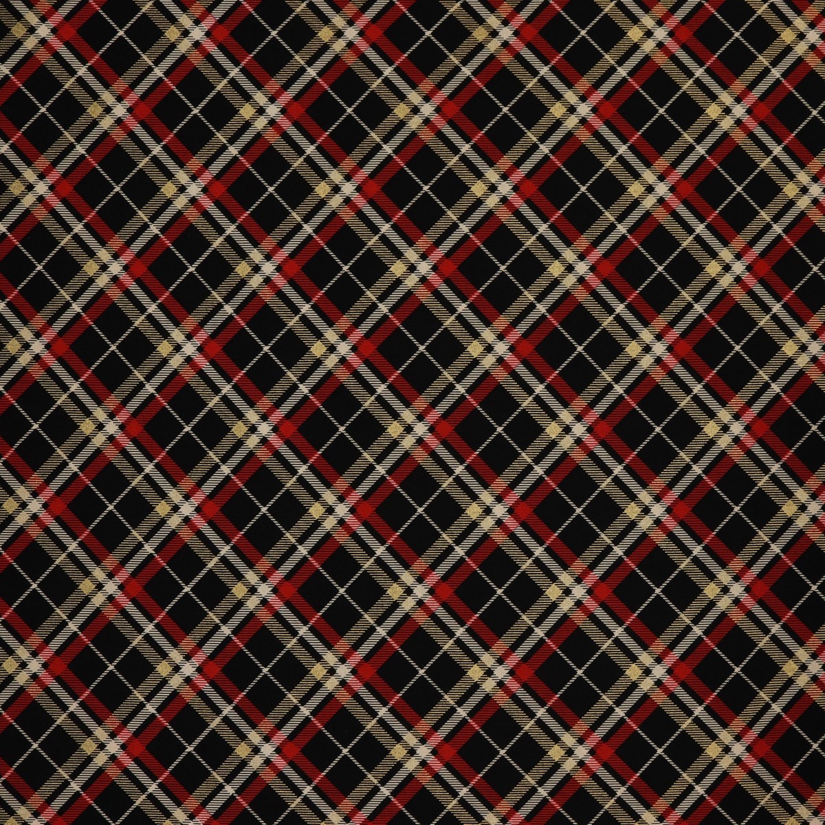 Holiday Tidings Fabric Collection - Holiday Tidings Plaid Black
