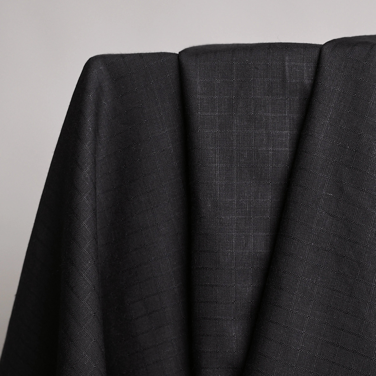 Atelier Brunette- Viscose/Linen - Little Tile - Deep Charcoal