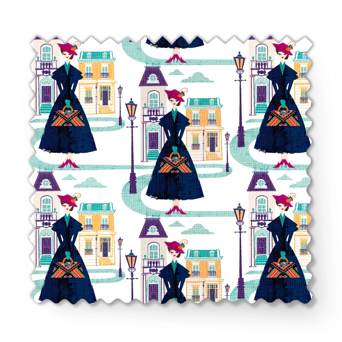 Disney Mary Poppins Nanny In The City Fabric