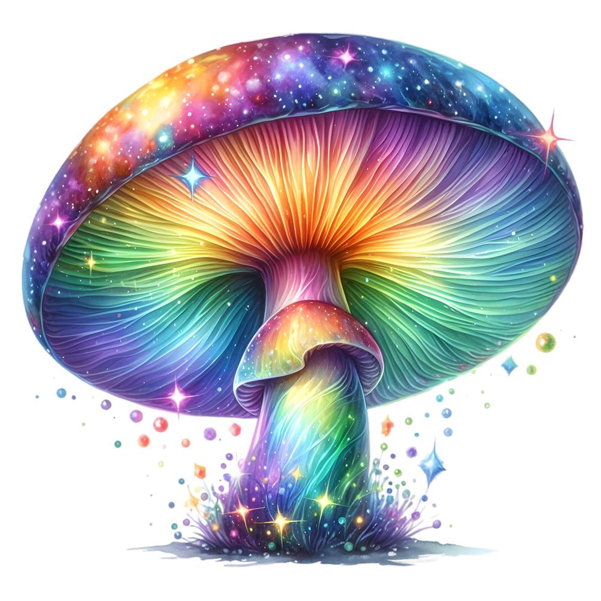 Mushroom Garden 17 Fabric Panel