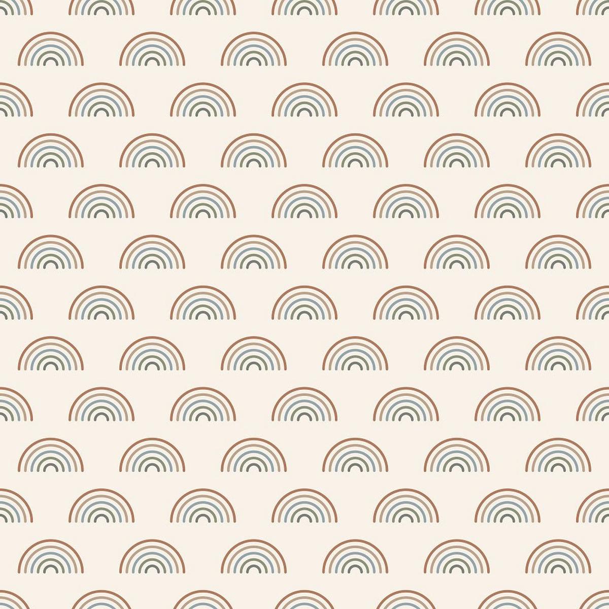 Earthy Tones Rainbow Fabric